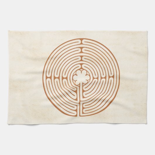 シャルトルの迷路 キッチンタオル (横)