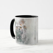シャルトルリュ猫と雪 マグカップ (正面左)