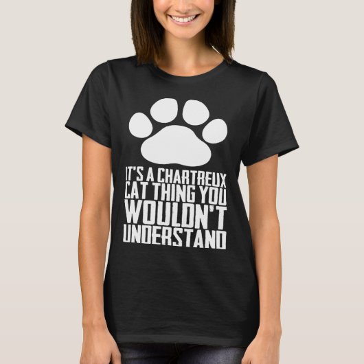シャルトルルー猫 シャルトルルー 子猫 Tシャツ (正面)