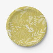 シャルトルーイバラ |フェスティバル植物学プレート ペーパープレート (正面)