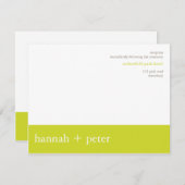 シャルトルーズのバナー :: レセプション招待状 招待状 (正面/裏面)