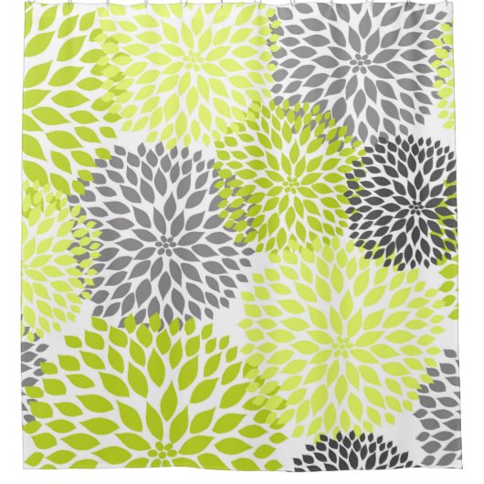 シャルトルーズグレイダリアフローラ シャワーカーテン (正面)