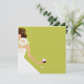 シャルトルーズブライダルシャワーワイン招待状 招待状 (スタンド正面)