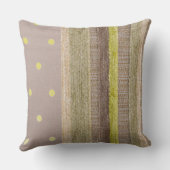 シャルトル ストライプと水玉模様のスロー枕 クッション (裏面)