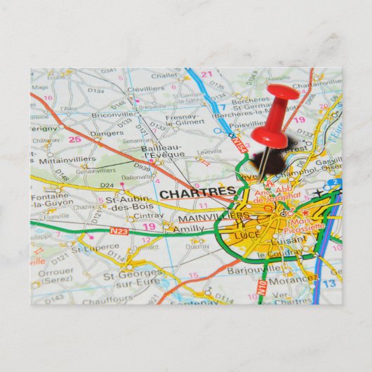 シャルトル、フランス ポストカード (正面)