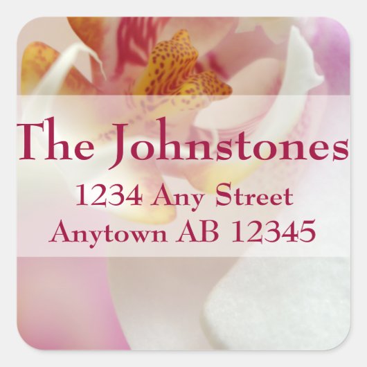 シャルトレユホワイトオーキッ結婚ト住所 シール (正面)