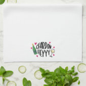 シャルドネおもしろいーハートシャルドンヘイイ キッチンタオル (折り畳み)