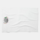 シャルドネおもしろいーハートシャルドンヘイイ キッチンタオル (横)