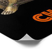 シャルドネで一日を始めよう。ワインのバッカス神 ポスター (角)