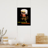 シャルドネで一日を始める。フィジーワインの女の子 ポスター (キッチン)