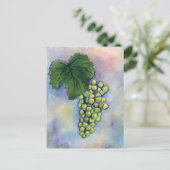 シャルドネワイン葡萄はがき ポストカード (スタンド正面)