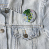 シャルドネワイン葡萄ボタン 缶バッジ (インサイチュ)