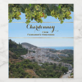 シャルドネ（カスタマイズ可能） ワインラベル (シングルラベル)