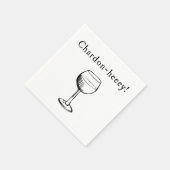 シャルドン・ヘイイ！シャルドネワインラバーナプキンス スタンダードカクテルナプキン (角)