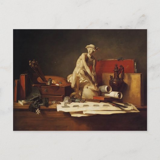 シャルドン-芸術の属性 ポストカード (正面)