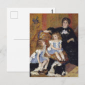 シャルパンティエ夫人はルノアール印象派絵画の ポストカード (正面/裏面)