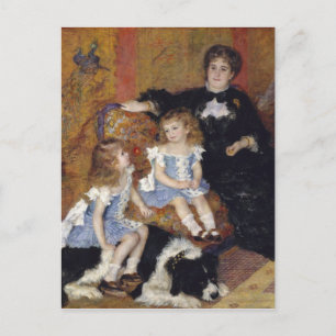 シャルパンティエ夫人はルノアール印象派絵画の ポストカード