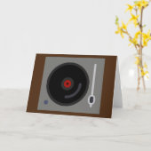 シャルプラッテンスピラーのレコードプレーヤー カード (黄色い花)