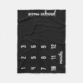 シャルボモダンードベビーマイルストーンベビーブランケット フリースブランケット