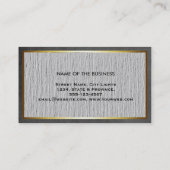 シャルボーエレガントドプロフェッショナルリモダンネン金ゴールド 名刺 (裏面)