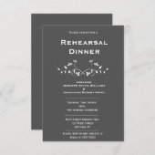 シャルボードつる植物リハーサルディナー招待状 招待状 (正面/裏面)
