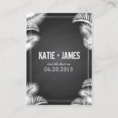 シャルボードアイランドデスティネーションウェディング座席表 プレイスカード (裏面)