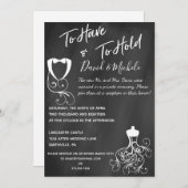 シャルボードアフターウェディングパーティー招待状 招待状 (正面/裏面)