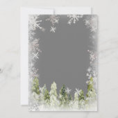 シャルボードアークティスウィンターオンダーランド誕生日 招待状 (裏面)