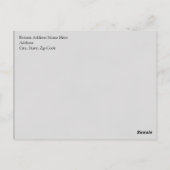 シャルボードウアービーチ結婚式 ポストカード (裏面)