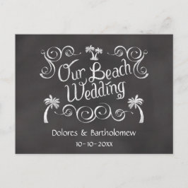 シャルボードウアービーチ結婚式 ポストカード