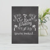 シャルボードウアービーチ結婚式 招待状 (スタンド正面)