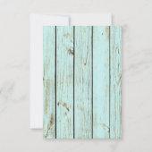 シャルボードウェディングRSVP 出欠カード (裏面)