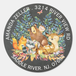 シャルボードウッドランドベビーシャワー住所 シール