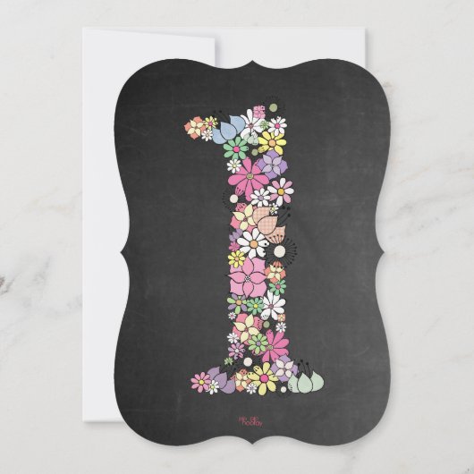 シャルボードガールズフローラ1st誕生日パーティー招待状 招待状 (裏面)