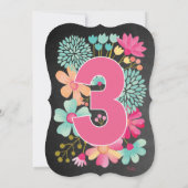 シャルボードガールズフローラ3rd誕生日パーティー招待状 招待状 (裏面)