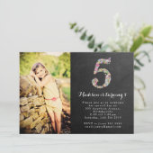 シャルボードガールズフローラ5thバースデーパーティー招待状 招待状 (スタンド正面)