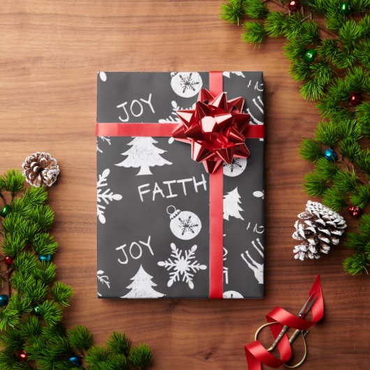 シャルボードクリスマスおもしろいパターンホリデー ラッピングペーパー (クリスマスギフト)