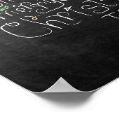 シャルボードクリスマスのポスター愛の平和信じ ポスター (角)