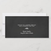 シャルボードクリスマスバイブル聖句ホリデーフォト シーズンカード (裏面)