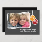 シャルボードクリスマスフォトホリデー シーズンカード (正面/裏面)