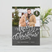 シャルボードクリスマスホリデーフォトオーバーレイ シーズンカード (スタンド正面)