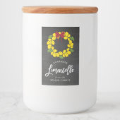 シャルボードクリスマスリモンチェロリース、ラベル フードラベル (正面)