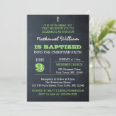 シャルボードグリーンバプテスマ招待状 招待状 (スタンド正面)