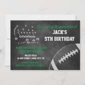 シャルボードサッカーをテーマにした誕生日招待状 招待状 (正面)