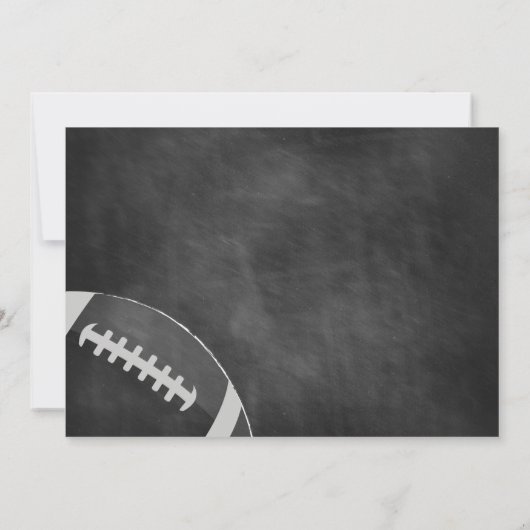 シャルボードサッカーをテーマにした誕生日招待状 招待状 (裏面)