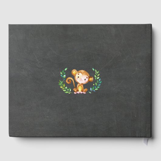 シャルボードサファリジャングルベビーシャワーゲストブック ゲストブック (裏面)