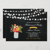 シャルボードサプライズリタイオメントパーティの招待状 招待状 (正面/裏面)