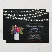 シャルボードサプライズリタイオメントパーティの招待状 招待状 (正面/裏面)