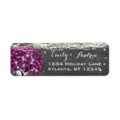 シャルボードサングラワインハートリーフツリー ラベル (正面)