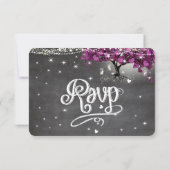 シャルボードサングリアワインフォレストハートリーフRSVP 出欠カード (裏面)